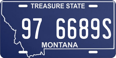 MT license plate 976689S