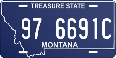 MT license plate 976691C