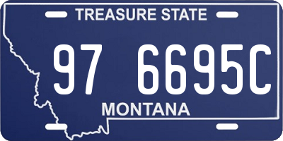 MT license plate 976695C