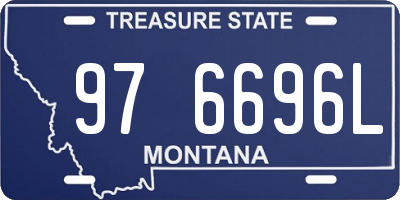 MT license plate 976696L