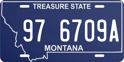 MT license plate 976709A
