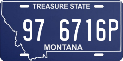 MT license plate 976716P
