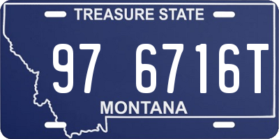 MT license plate 976716T