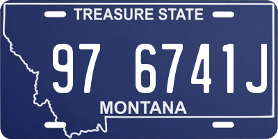 MT license plate 976741J