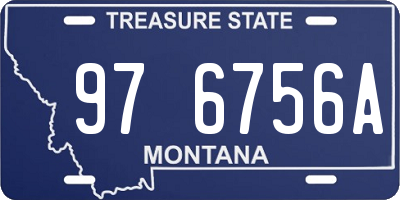 MT license plate 976756A