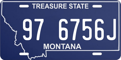 MT license plate 976756J