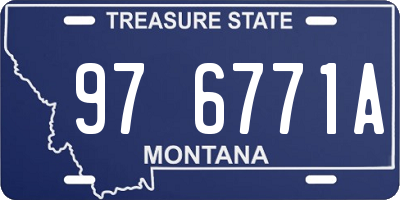 MT license plate 976771A