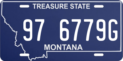 MT license plate 976779G