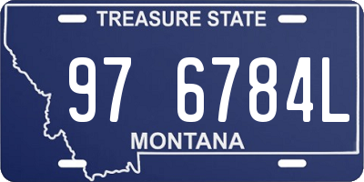 MT license plate 976784L