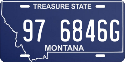 MT license plate 976846G