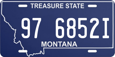 MT license plate 976852I