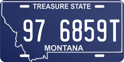 MT license plate 976859T