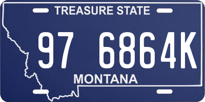 MT license plate 976864K