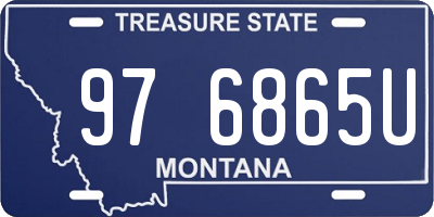 MT license plate 976865U