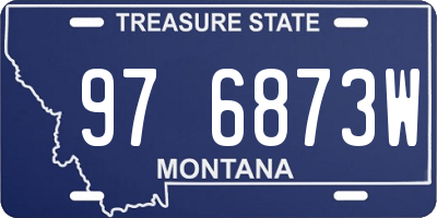 MT license plate 976873W