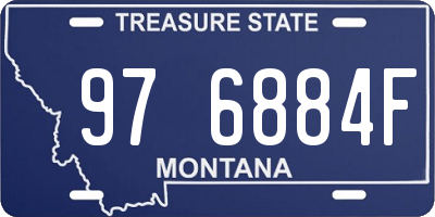 MT license plate 976884F