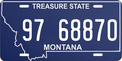 MT license plate 976887O