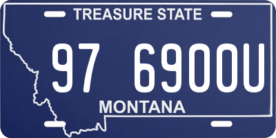 MT license plate 976900U