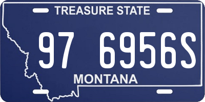 MT license plate 976956S