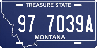 MT license plate 977039A