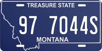 MT license plate 977044S