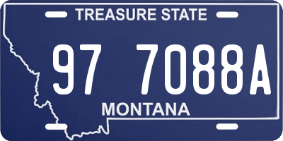 MT license plate 977088A
