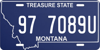 MT license plate 977089U