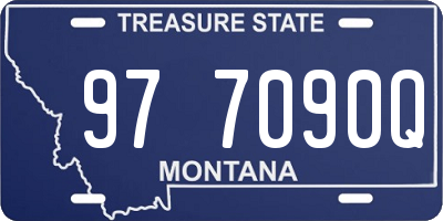MT license plate 977090Q