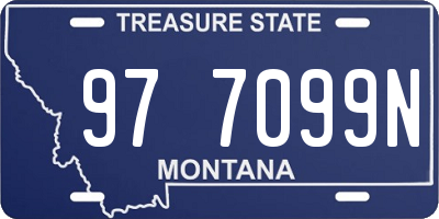 MT license plate 977099N