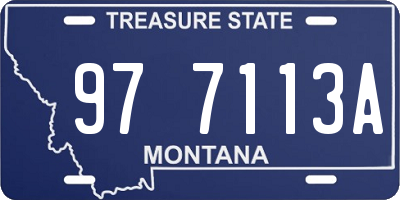 MT license plate 977113A