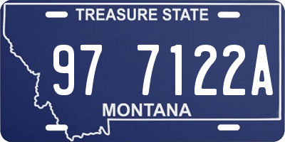 MT license plate 977122A