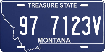 MT license plate 977123V