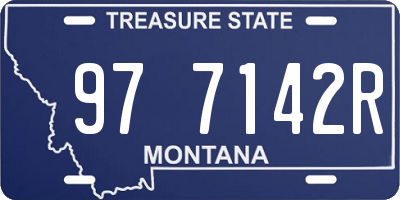 MT license plate 977142R