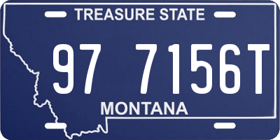 MT license plate 977156T