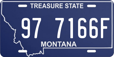 MT license plate 977166F