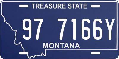 MT license plate 977166Y