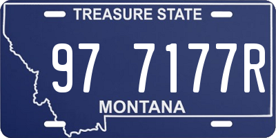 MT license plate 977177R