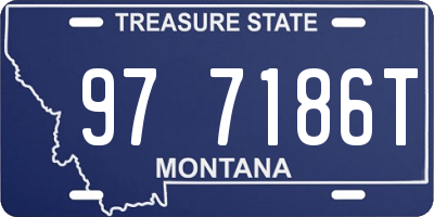 MT license plate 977186T