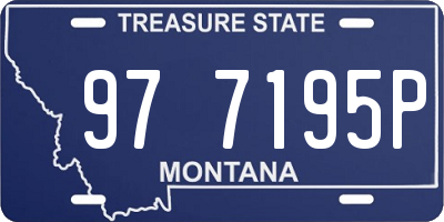 MT license plate 977195P