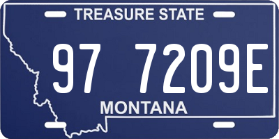 MT license plate 977209E