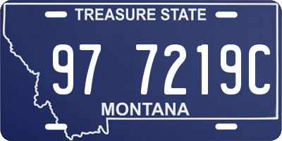 MT license plate 977219C