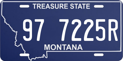 MT license plate 977225R