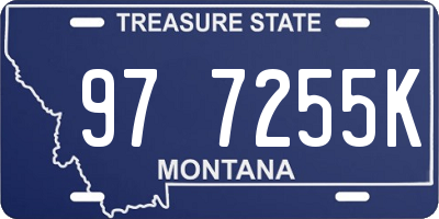MT license plate 977255K
