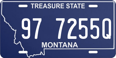MT license plate 977255Q
