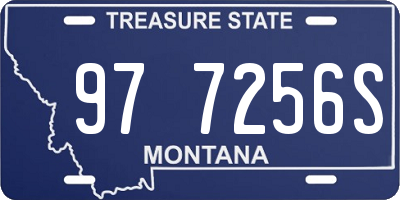 MT license plate 977256S