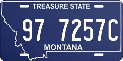 MT license plate 977257C