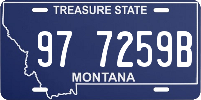 MT license plate 977259B