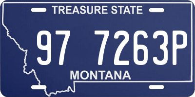 MT license plate 977263P