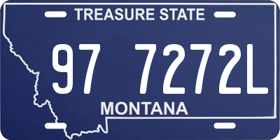 MT license plate 977272L
