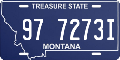 MT license plate 977273I